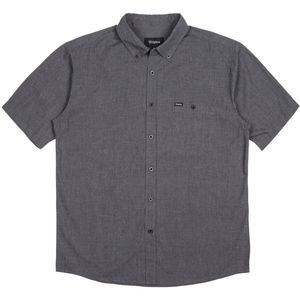 Brixton Men's Central Shirt in Heather Black